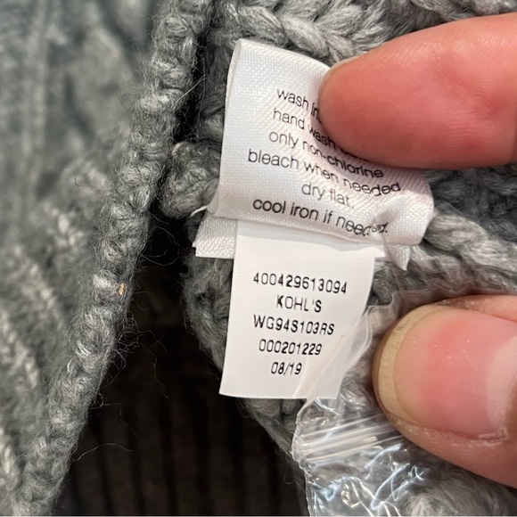 Elizabeth and James Heather Gray Cropped Sweater Sz.‎ M - Picture 7 of 9